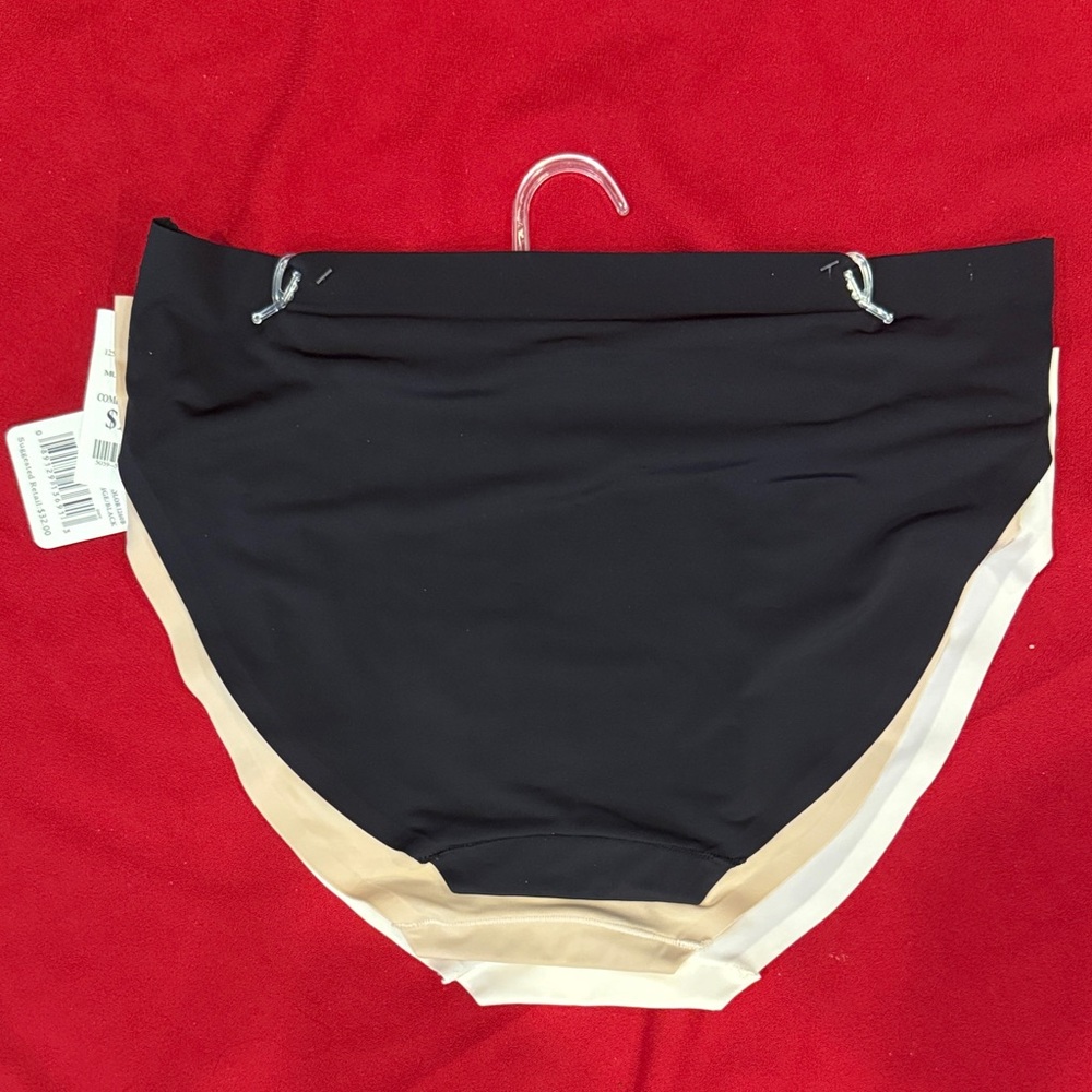 Ellen Tracy Black, Tan, and Cream Hipster panties Bottoms 3 pairs New with Tags